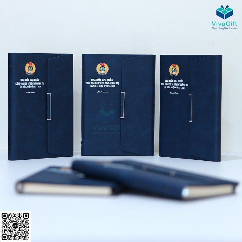 Sổ Tay Bìa Còng Gập 3 B019 Khắc Logo Theo Yêu Cầu 1