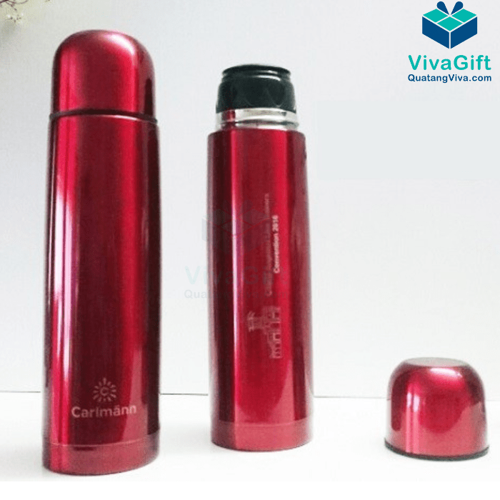 Bình Giữ Nhiệt Carlmann 500ml Inox Màu Đỏ BES551-R