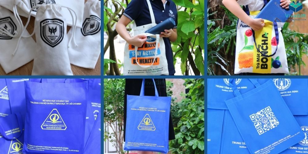 Các mẫu túi vải quà tặng mà Viva đã thực hiện 