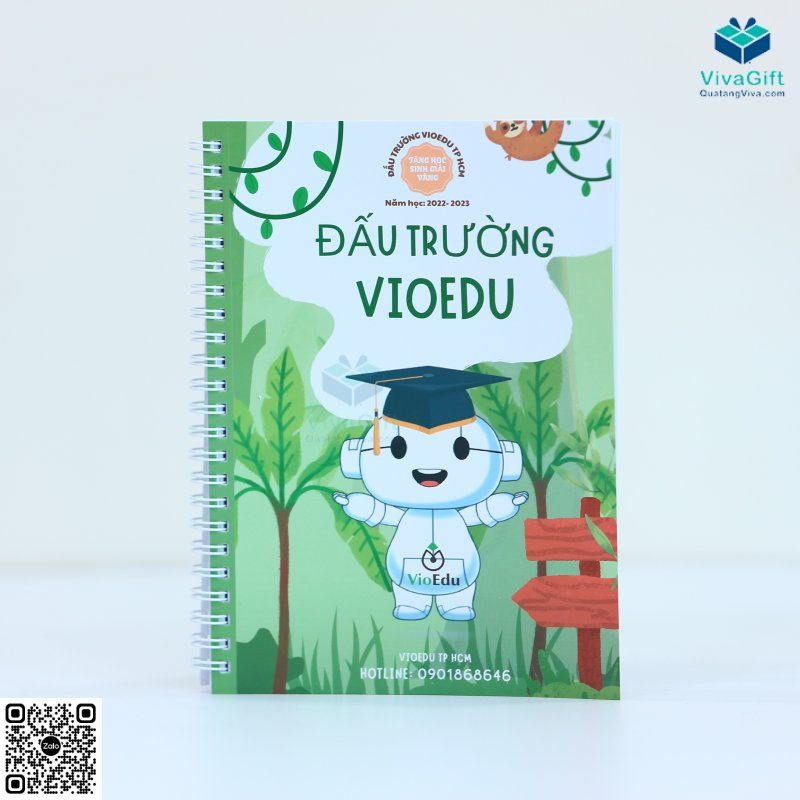Sổ tay lò xo in logo theo yêu cầu