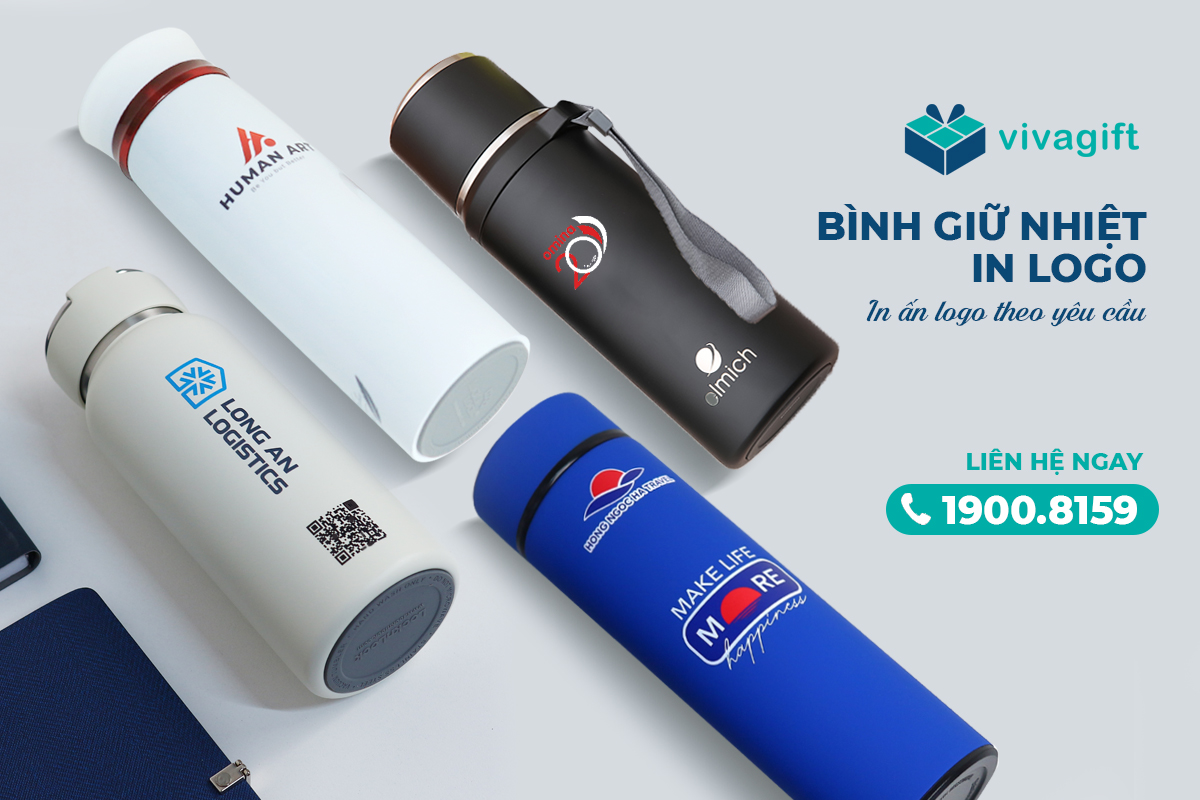 bình giữ nhiệt in logo quatangviva