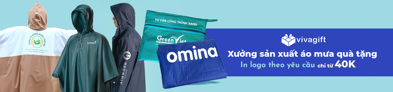 Xưởng sản xuất áo mưa quà tặng - In logo theo yêu cầu chỉ từ 40.000đ