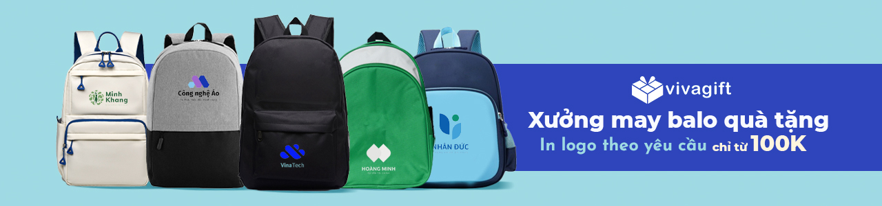 Xưởng may balo quà tặng - In logo theo yêu cầu chỉ từ 100.000đ
