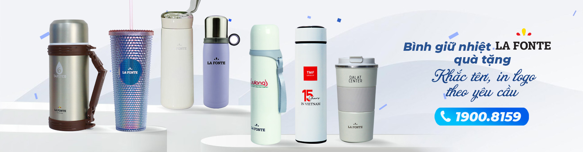Bình Giữ Nhiệt La Fonte, In Logo Giá Rẻ - Quatangviva.com