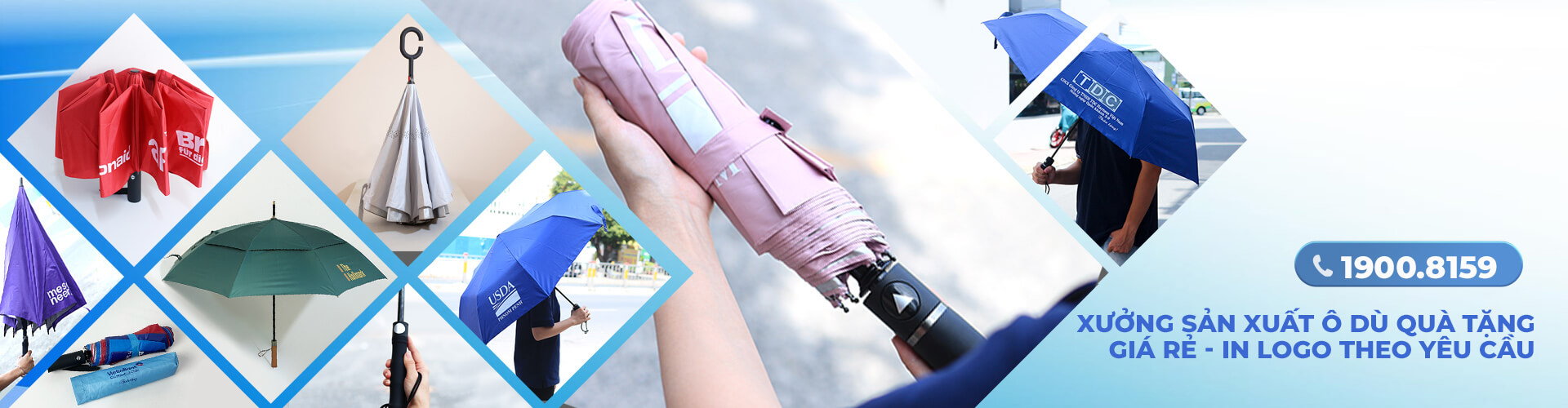Xưởng Sản Xuất Ô Dù Quà Tặng Chất Lượng – Ô Dù Giá Rẻ - Quatangviva.com