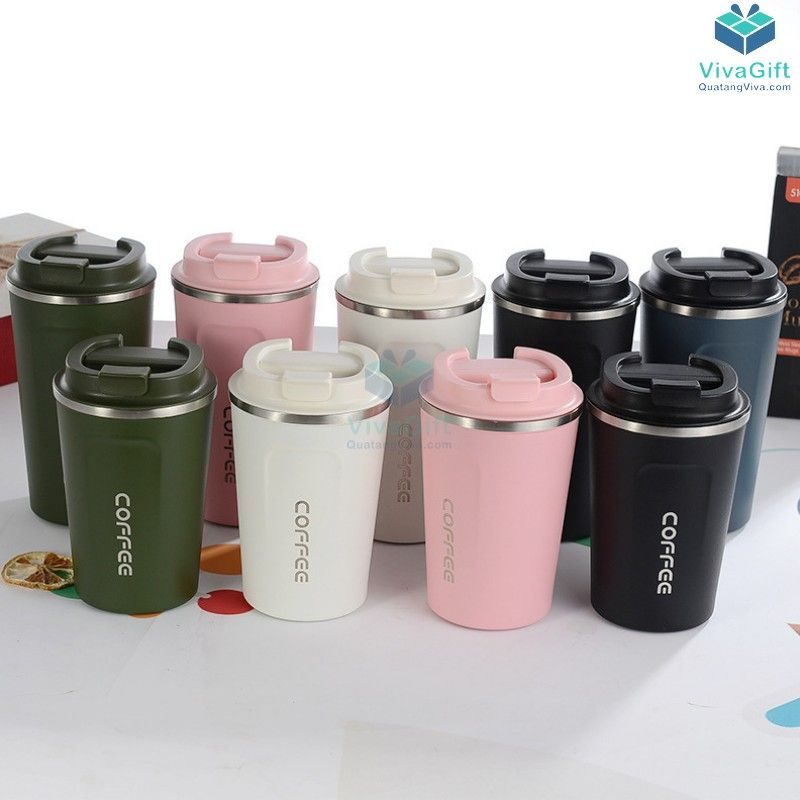 Ly Giữ Nhiệt Cafe Nắp Bật 500ml Q105 Khắc Làm Quà Tặng
