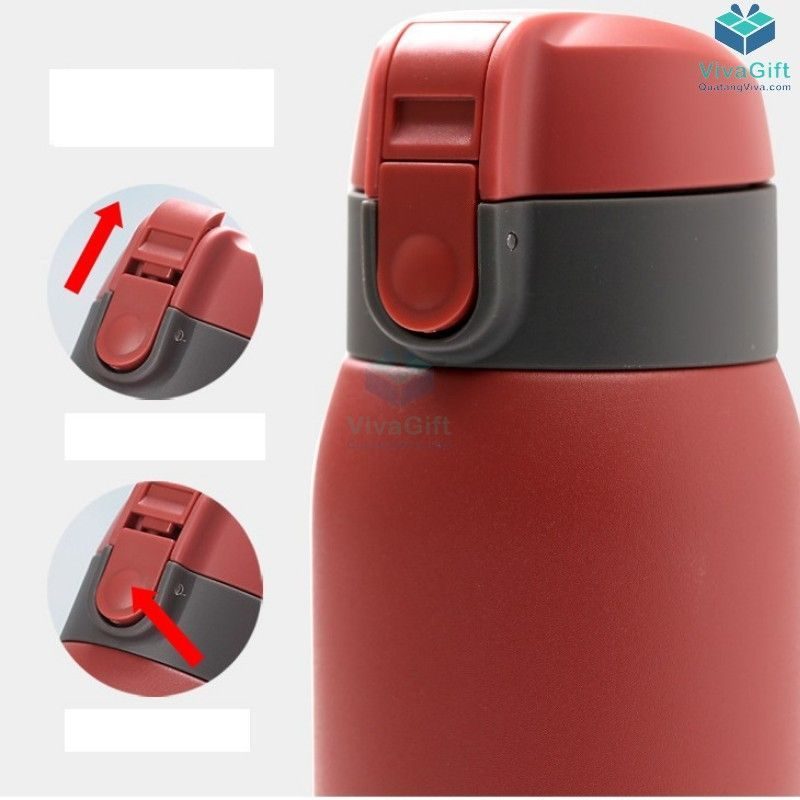 Bình giữ nhiệt Lock&Lock có dây treo 370ml LHC3233 Chubby Tumbler khắc theo yêu cầu