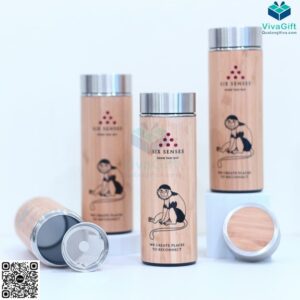 Bình giữ nhiệt vỏ tre khắc tên theo yêu cầu 5