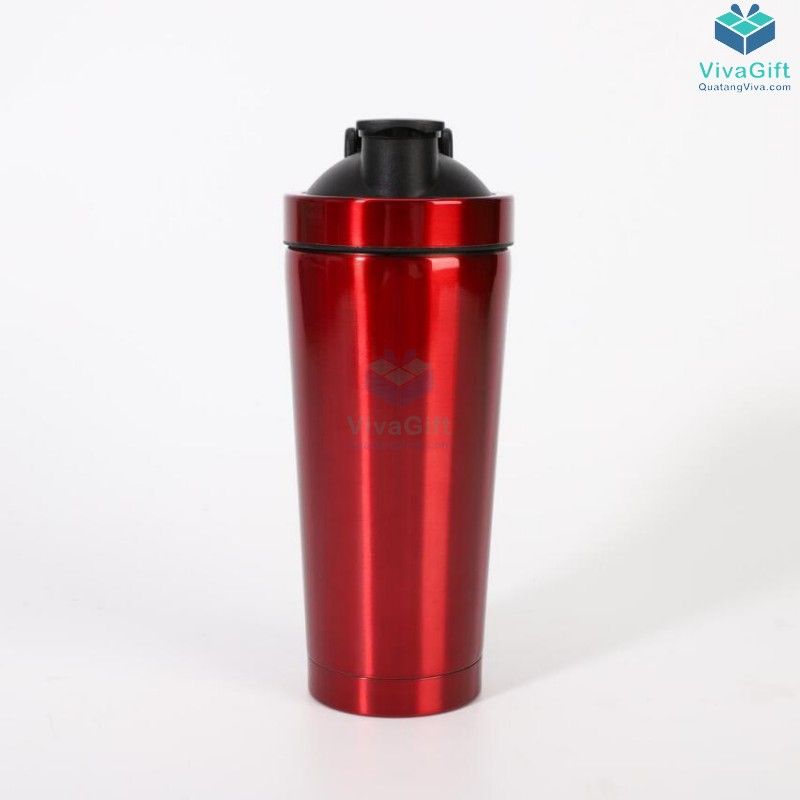 Bình lắc Shaker tập Gym 750ml inox 304 cao cấp Q250 khắc tên theo yêu cầu