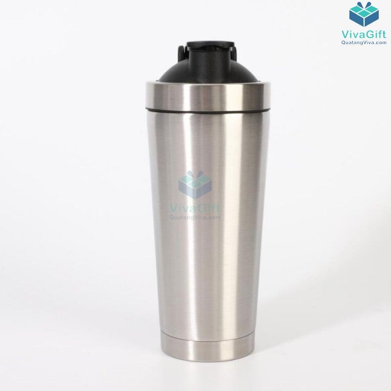 Bình lắc Shaker tập Gym 750ml inox 304 cao cấp Q250 khắc theo yêu cầu