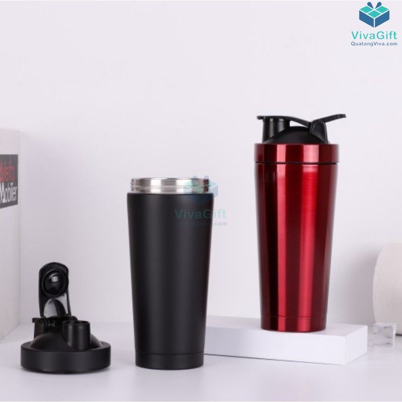 Bình lắc Shaker tập Gym 750ml inox 304 cao cấp Q250