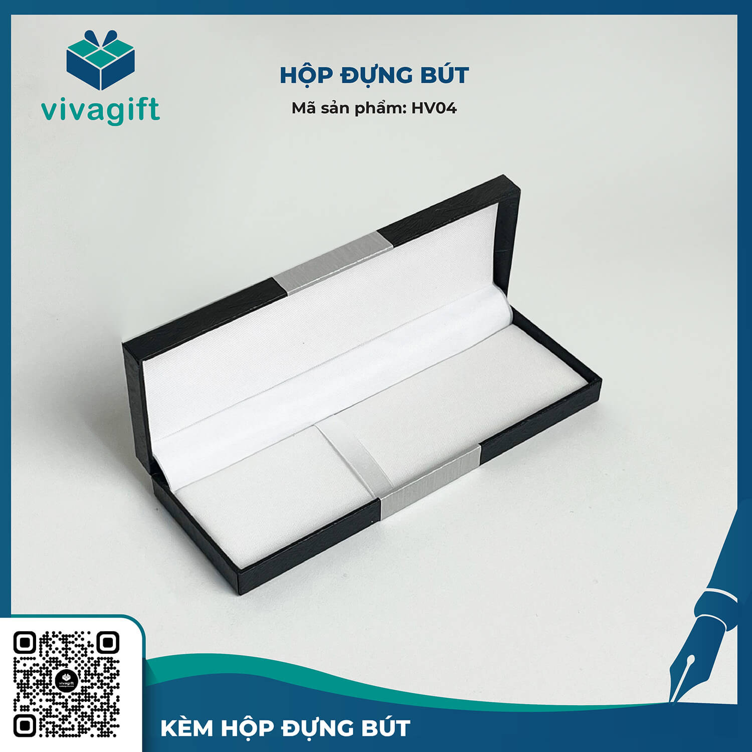 Bút Bi Kim Loại Nắp Đậy Khắc Tên V029 - Quà Tặng Viva