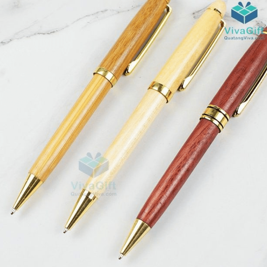 Bút gỗ khắc tên V011 làm quà tặng