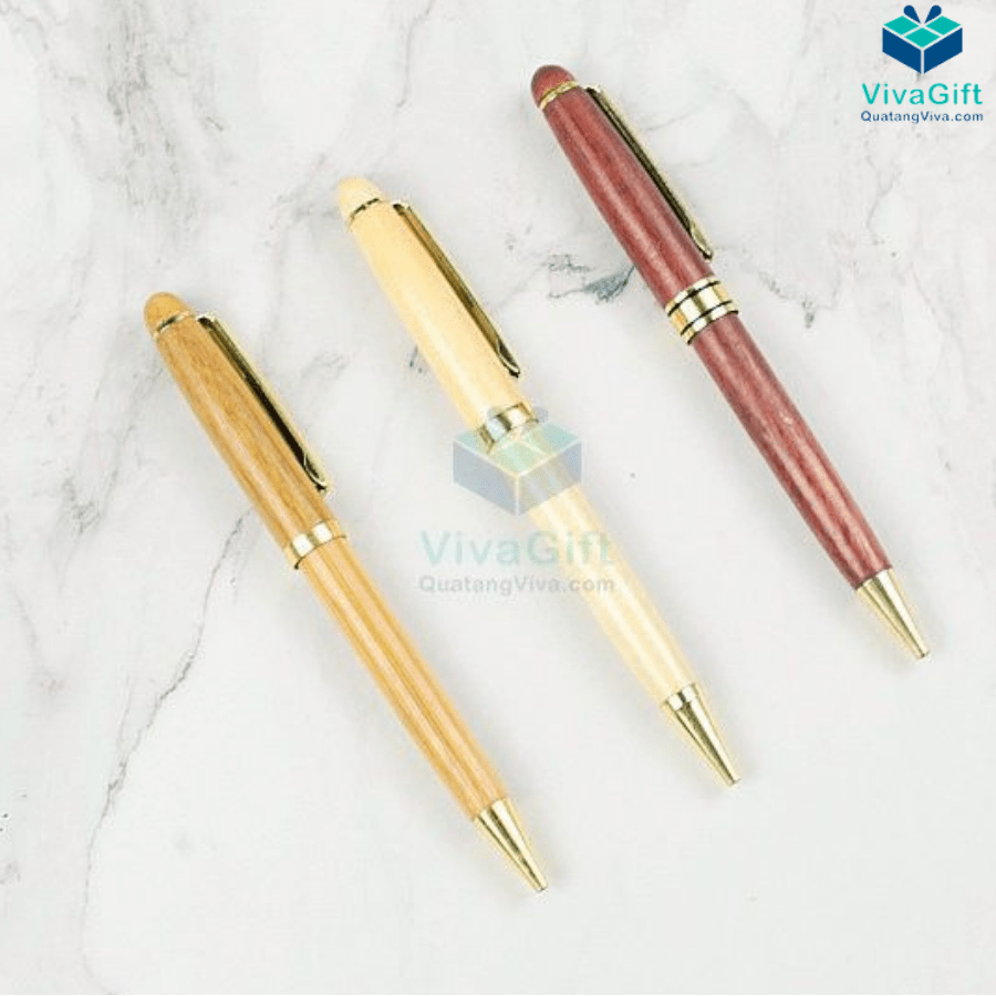 Bút gỗ quà tặng V011