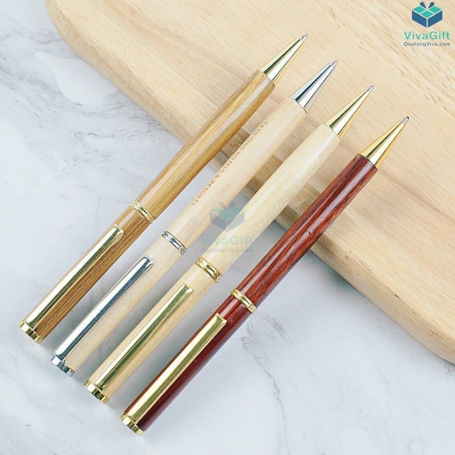 Bút gỗ khắc tên V012 làm quà tặng