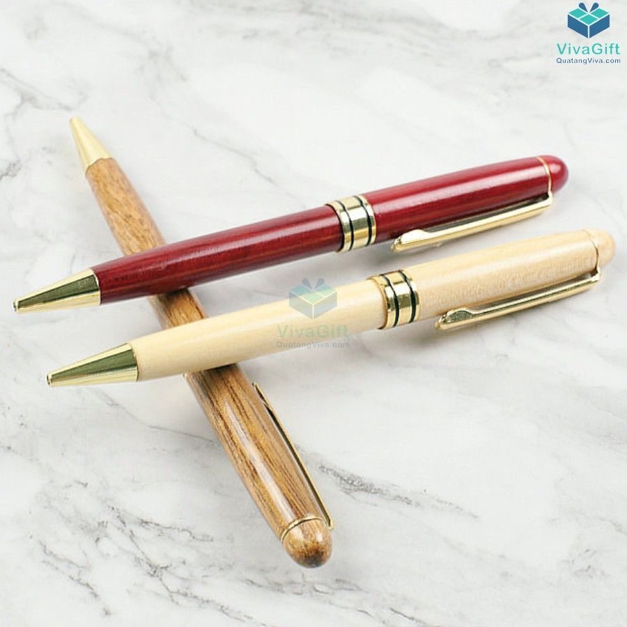 Bút gỗ khắc tên V014 khắc làm quà tặng