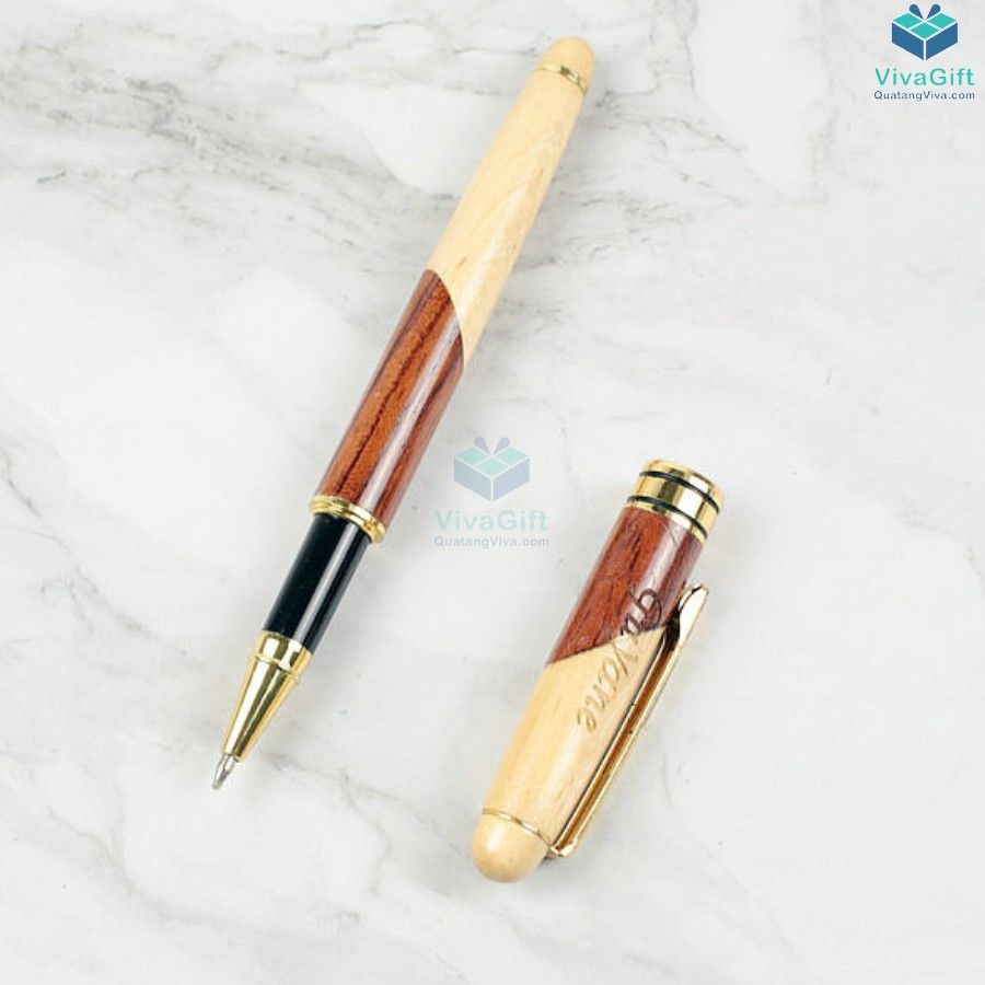 Bút gỗ khắc tên V013 làm quà tặng