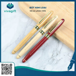 Bút gỗ khắc tên V015 khắc theo yêu cầu – Quatangviva.com
