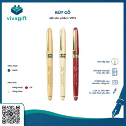 Bút gỗ khắc tên V015 khắc theo yêu cầu – Quatangviva.com