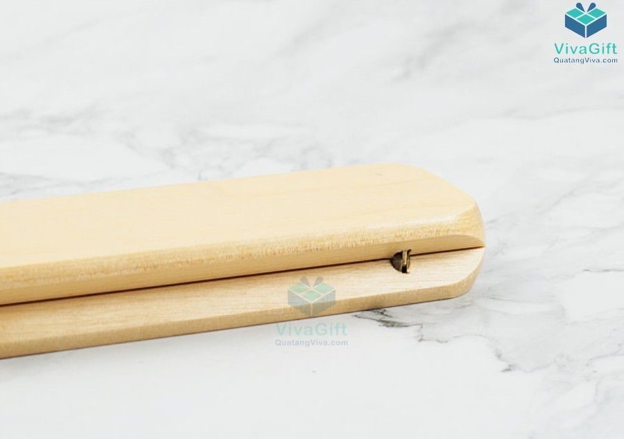 hộp bút gỗ quà tặng HV01 khắc logo công ty