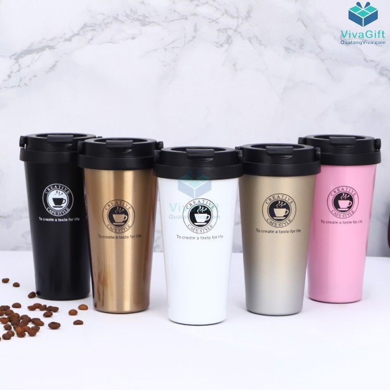 Ly giữ nhiệt cafe style q030 khắc tên theo yêu cầu
