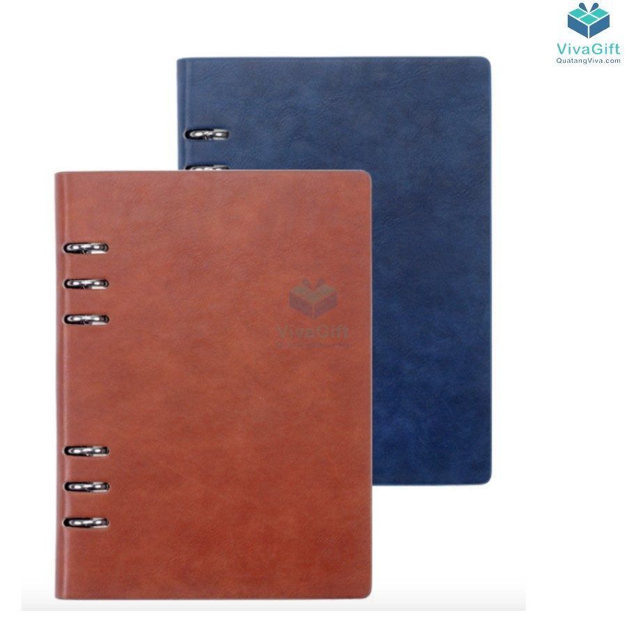 Sổ tay bìa còng B014 khắc logo theo yêu cầu