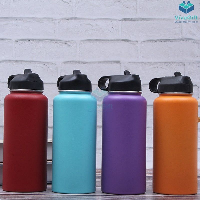 Bình Giữ Nhiệt Có Quai Xách 500ml Q192 khắc tên, logo công ty