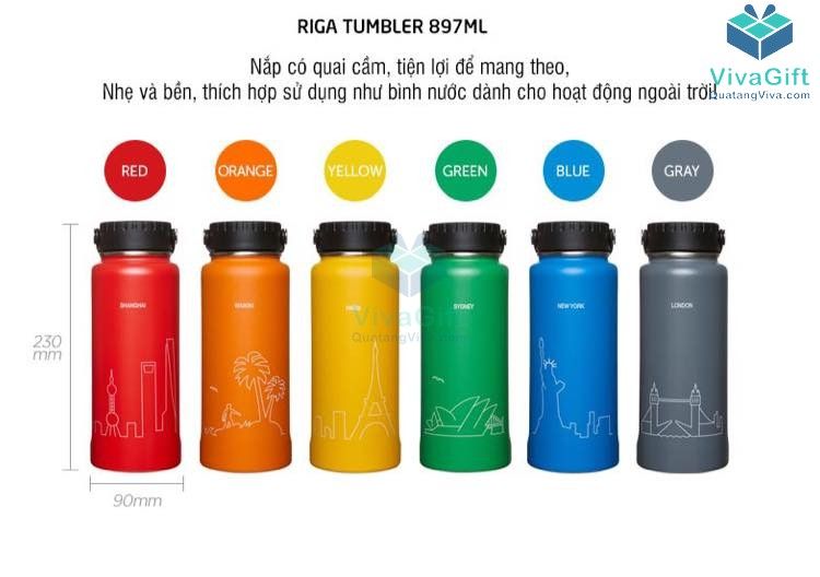 ình Giữ Nhiệt Lock&Lock RigaTumbler LHC4160 khắc tên, in logo công ty