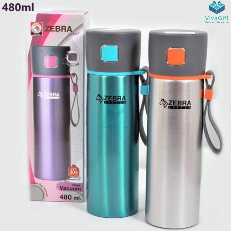 Bình Giữ Nhiệt ZEBRA - 112949 Flask Zelect 480ml khắc tên làm quà tặng