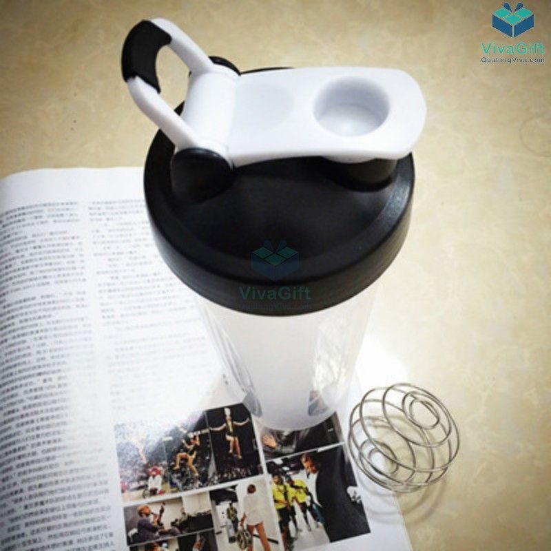 Bình Lắc Shaker Tập Gym 700ml Q256 khắc tên làm quà tặng