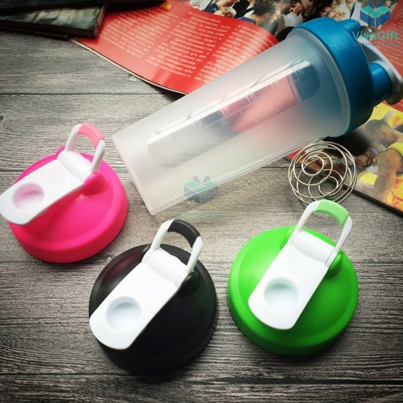Bình Lắc Shaker Tập Gym 700ml Q256 in logo làm quà tặng