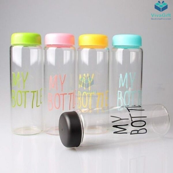 Bình Nước Nhựa My Bottle 500ml Q055 khắc làm quà tặng