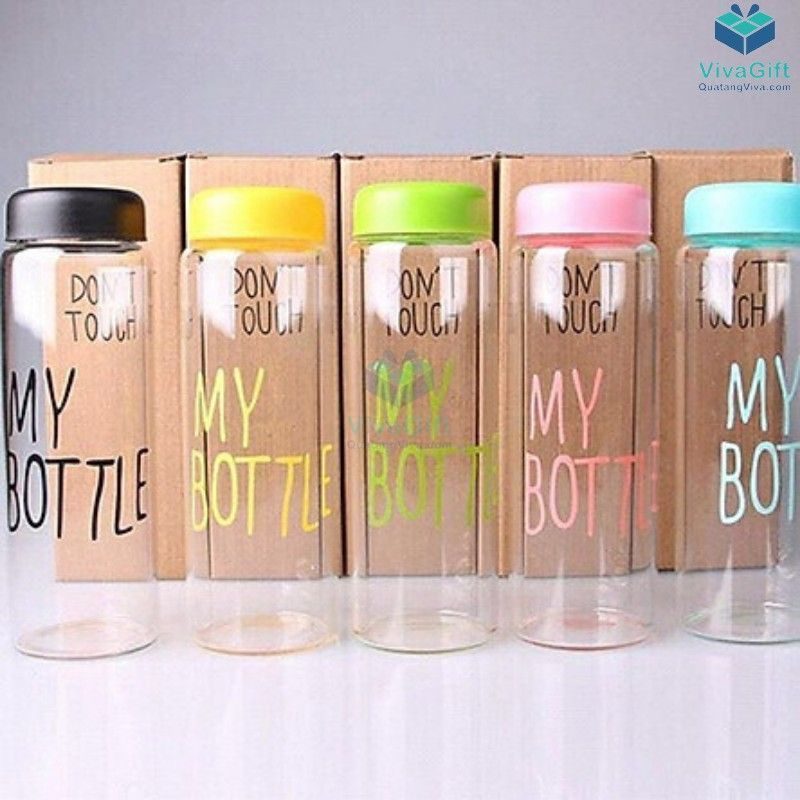  Bình Nước Nhựa My Bottle 500ml Q055 khắc tên, in logo