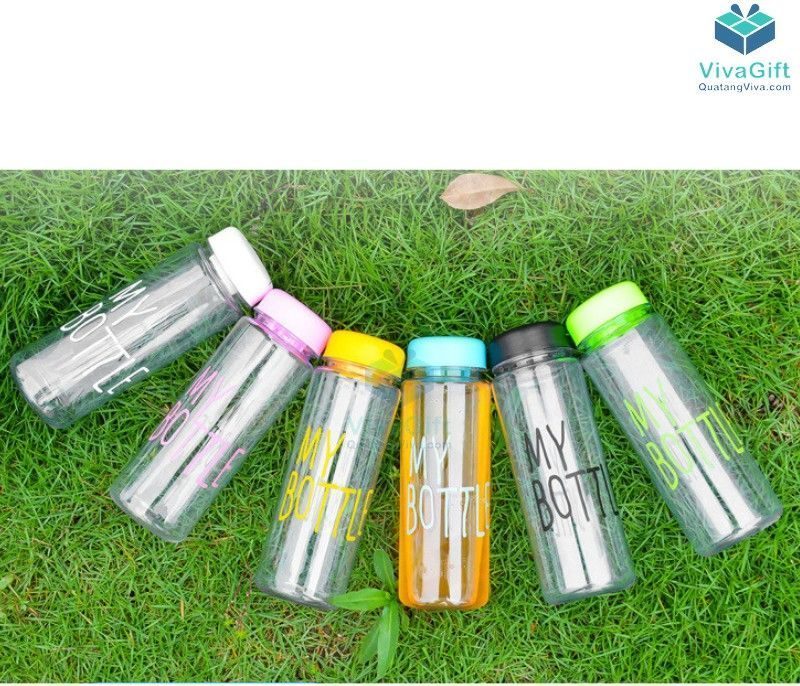 Bình Nước Nhựa My Bottle 500ml Q055 khắc tên theo yêu cầu