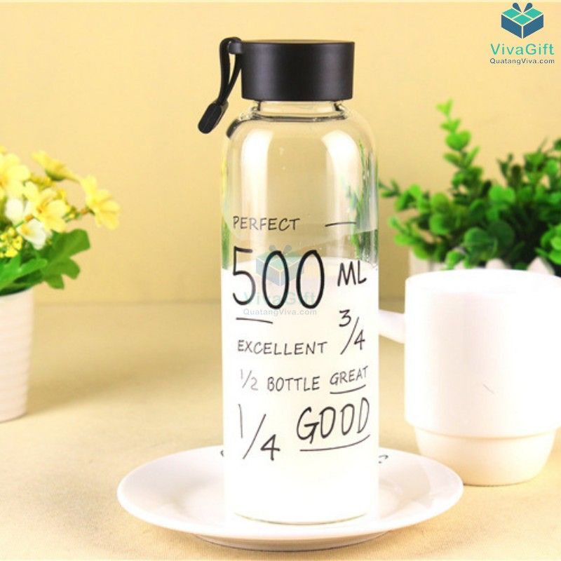 Bình nước nhựa 500ml có quai Q011