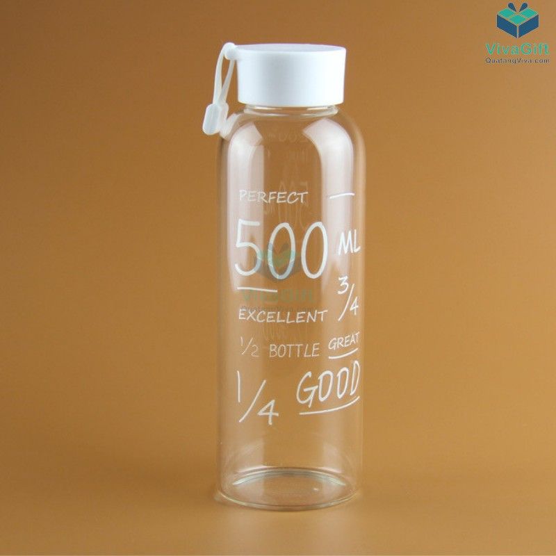 Bình nước nhựa 500ml có quai Q011 in logo công ty làm quà tặng