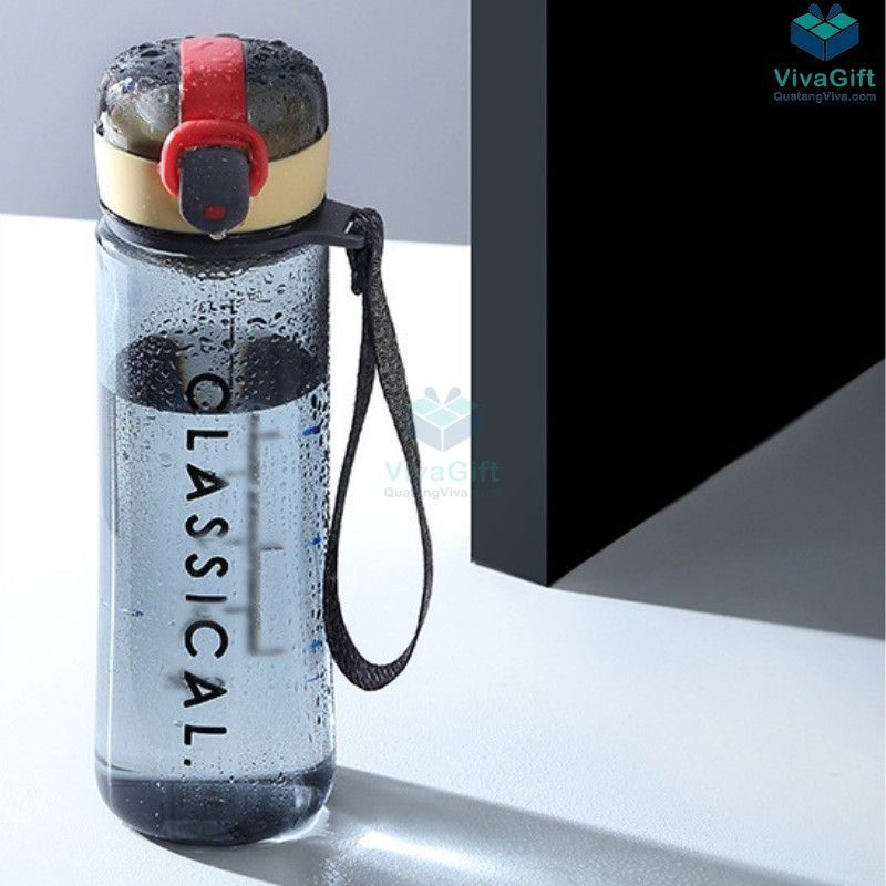 Bình Nước Thể Thao Có Quai 500ml Q064 in logo theo yêu cầu