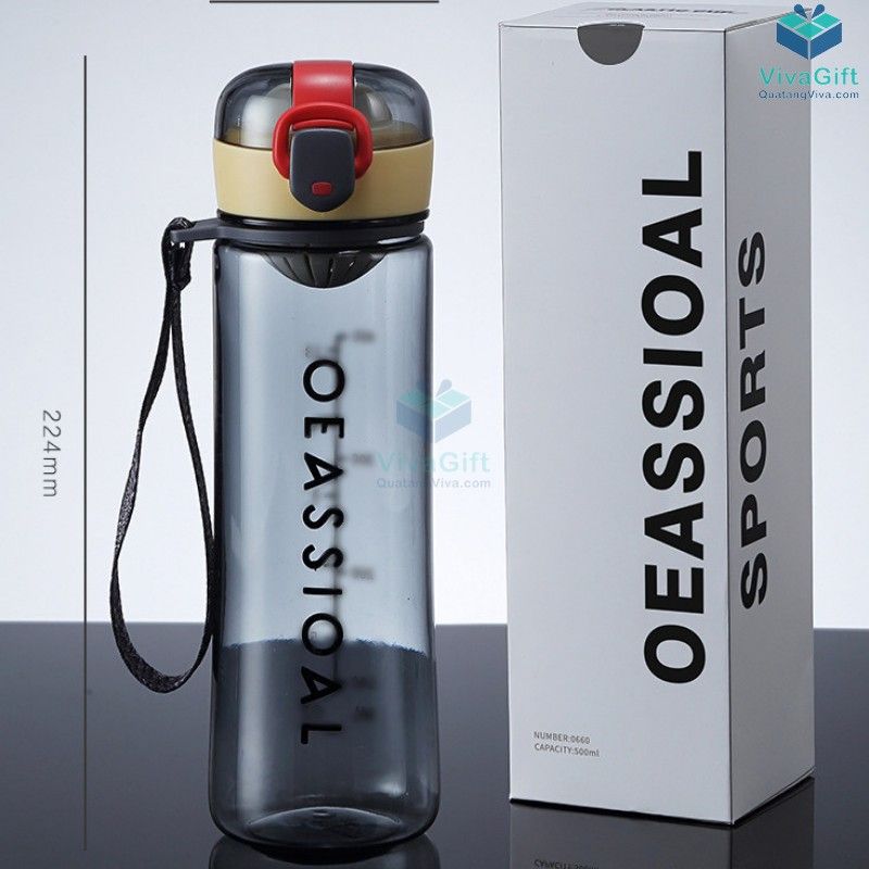 Bình Nước Thể Thao Có Quai 500ml Q064
