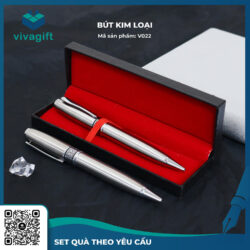 Bút Kim Loại Xoay Khắc Tên V022 Làm Quà Tặng – Quà Tặng Viva