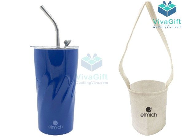 Cốc giữ nhiệt Elmich EL3672 dung tích 400ml có ống hút