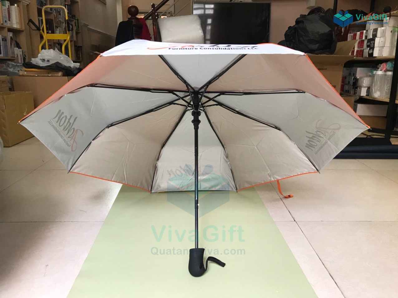 Ô Dù Cầm Tay Gấp 3 In Logo Quà Tặng doanh nghiệp D011