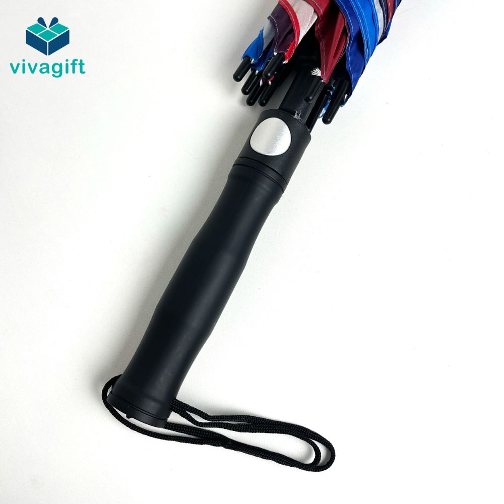Dù Cán Thẳng - Dù Poly Cán Nhựa Bán Kính 75cm D028 - Quà tặng Viva