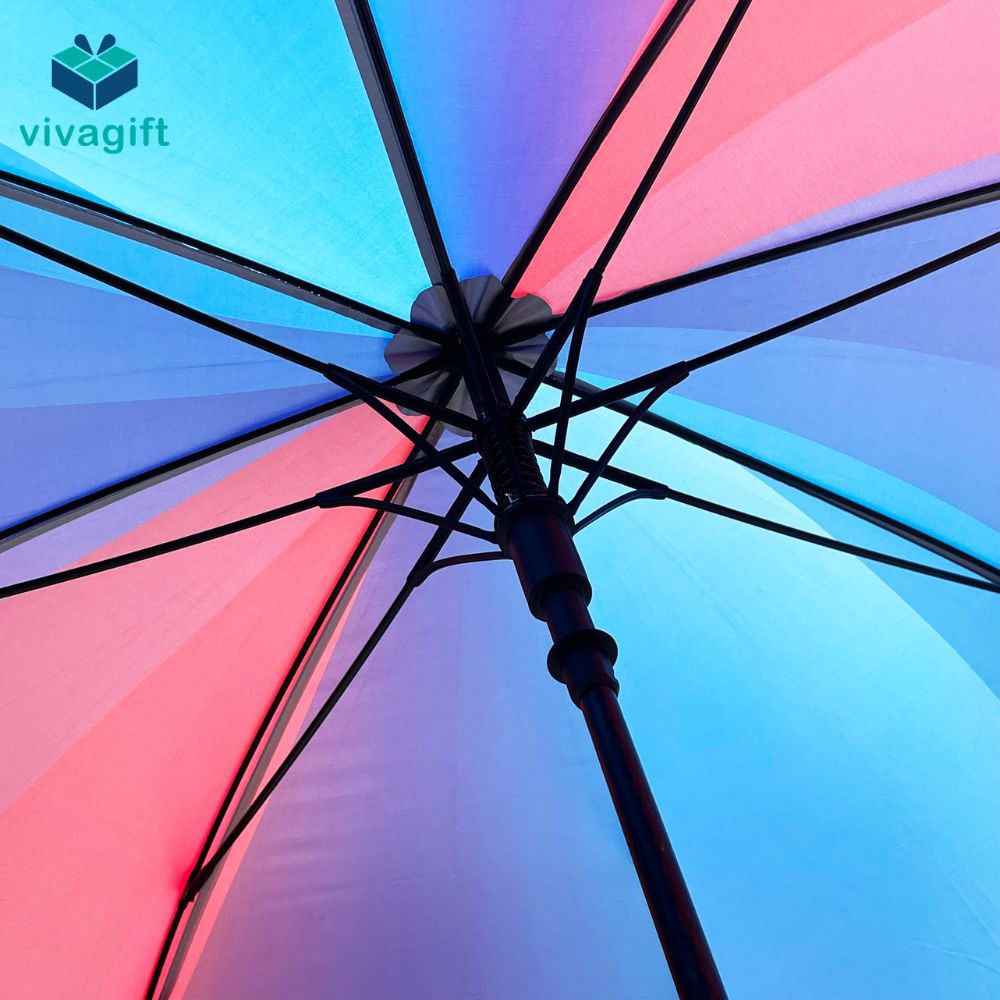 Dù Cán Thẳng - Dù Poly Cán Nhựa Bán Kính 75cm D028 - Quà tặng Viva