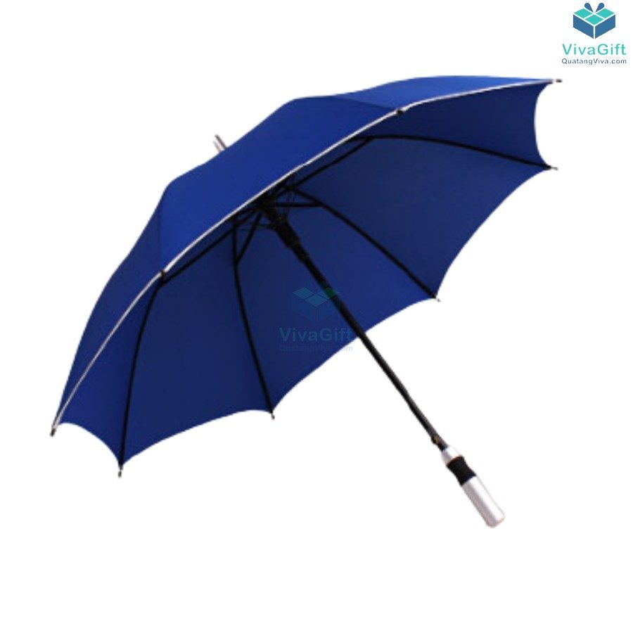ô dù cầm tay cán thẳng khung nhôm bán kính 70cm In Logo D030