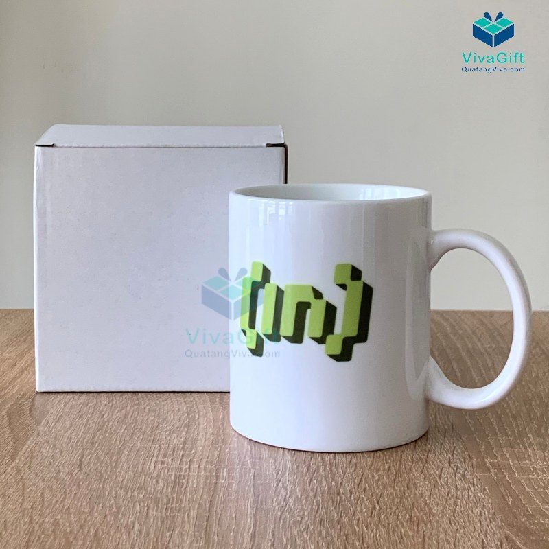 Ly Sứ Trụ Trắng In Logo Theo Yêu Cầu LS101 9