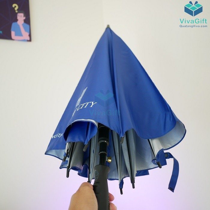 Ô Dù Cầm Tay Cán Thẳng Khung Sắt Cán Nhựa D034 Bán Kính 75cm 18