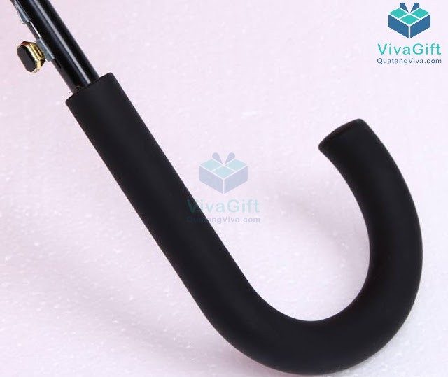 ô dù cầm tay cán dài bán kính 70cm d034 in logo