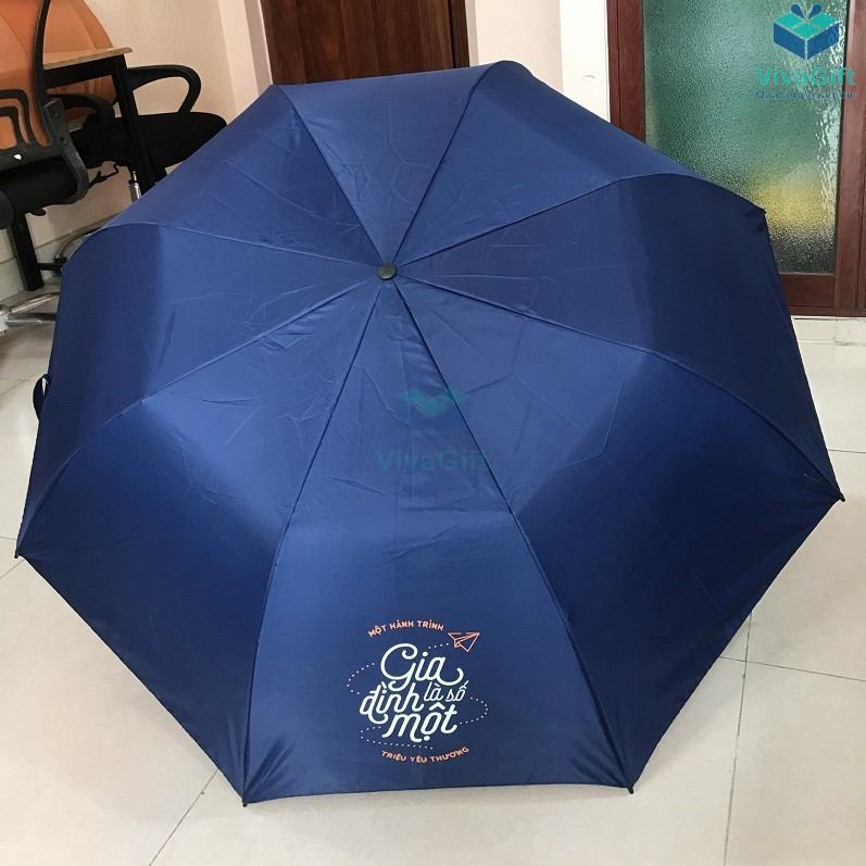Ô Dù Cầm Tay Gấp 2 Tự Động 1 Chiều Bán Kính 70cm D020 Cán Gỗ 6