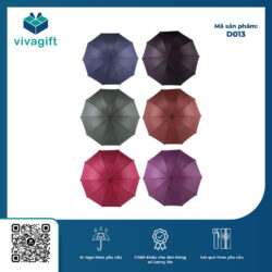 Ô Dù Cầm Tay Gấp 3 Tự Đẩy R=56cm D013 – Quà Tặng Viva