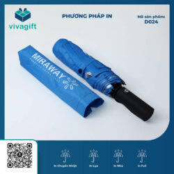 Ô Dù Cầm Tay Gấp 3 Tự Động 2 Chiều 8 Kèo D024 – Quatangviva.com
